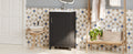 Viedo 20 Inch Modern Small Bathroom Vanity Cabinet With Ceramic Basin 20*15.5*33.3 Inches,Ample Storage,1 Soft Close Door Black Bathroom Solid Wood Mdf