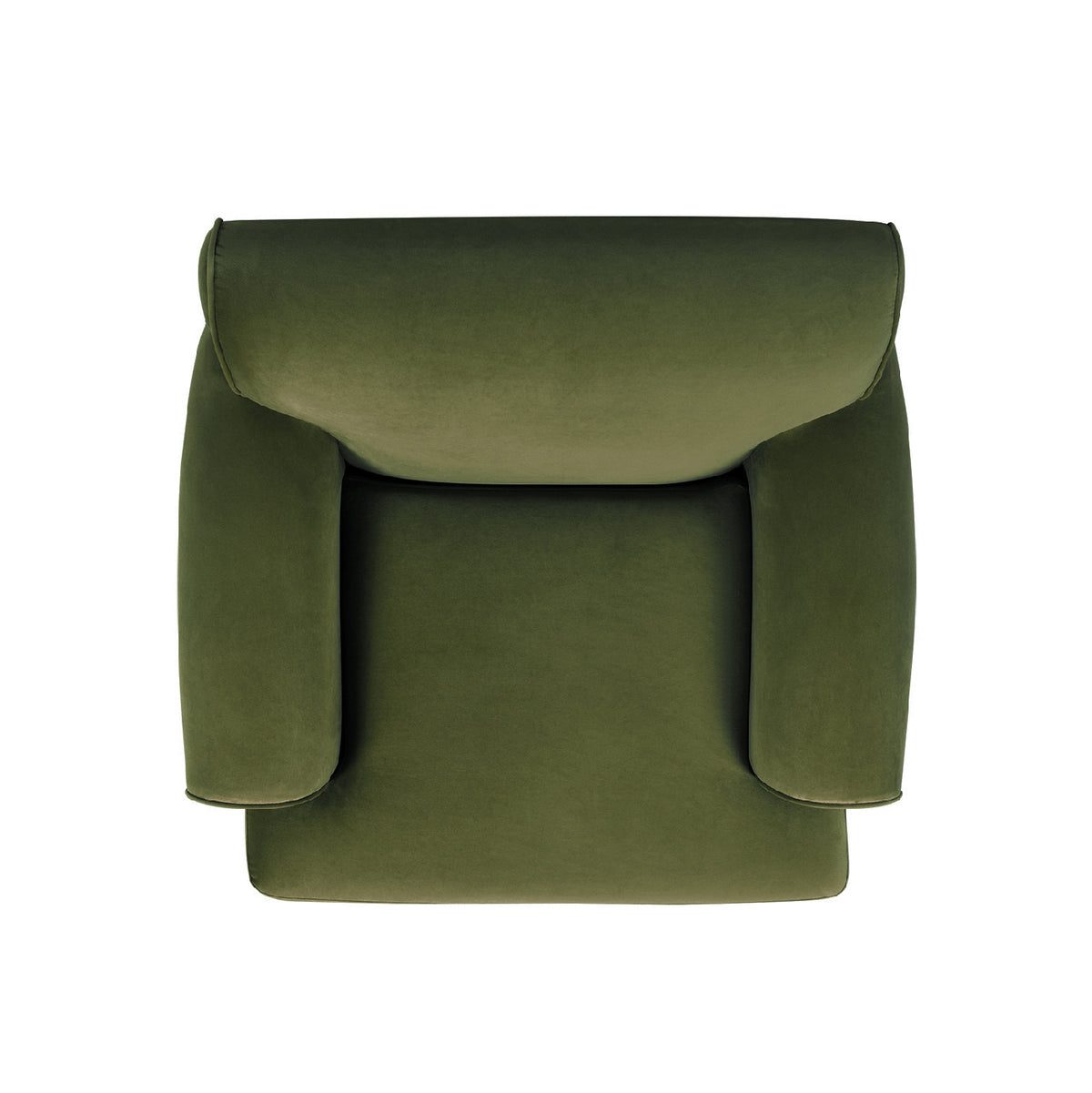 Alana 38" Lawson Accent Arm Chair Metal Casters, Olive Green Performance Velvet Olive Green Foam Velvet