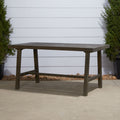 Renaissance Outdoor Patio Picnic Dining Table Grey Acacia Wood