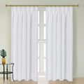 Newport Blackout Curtains For Bedroom, Linen Curtains For Living Room, Window Curtains, Room Darkening Curtains 96 Inches Long, Soft White Soft White Linen