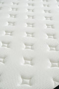Hybrid 10 Inch Queen Mattress In A Box, Pillow Top Bed Cushion Withand Hypoallergenic Design, Medium Firm For Lumbar Support White Gray Foam Spring Queen