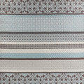 5 Piece Jacquard Quilt Set With Throw Pillows Blue Full Queen Full Blue Cotton