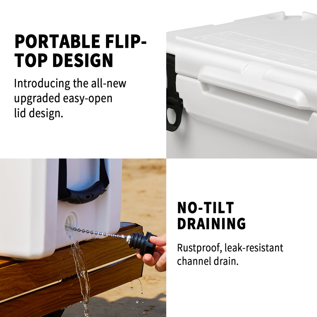 40Qt White Warming Box White Polyethylene