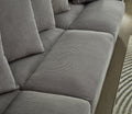 Modular Sectional Sofa,5 Seater Oversized Convertible L & U Shaped Couch, Corduroy Fabric Grey Wood Fabric 5 Seat