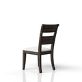 Chocolate Upholstered Seat Side Chair Chocolate Solid Wood Mdf