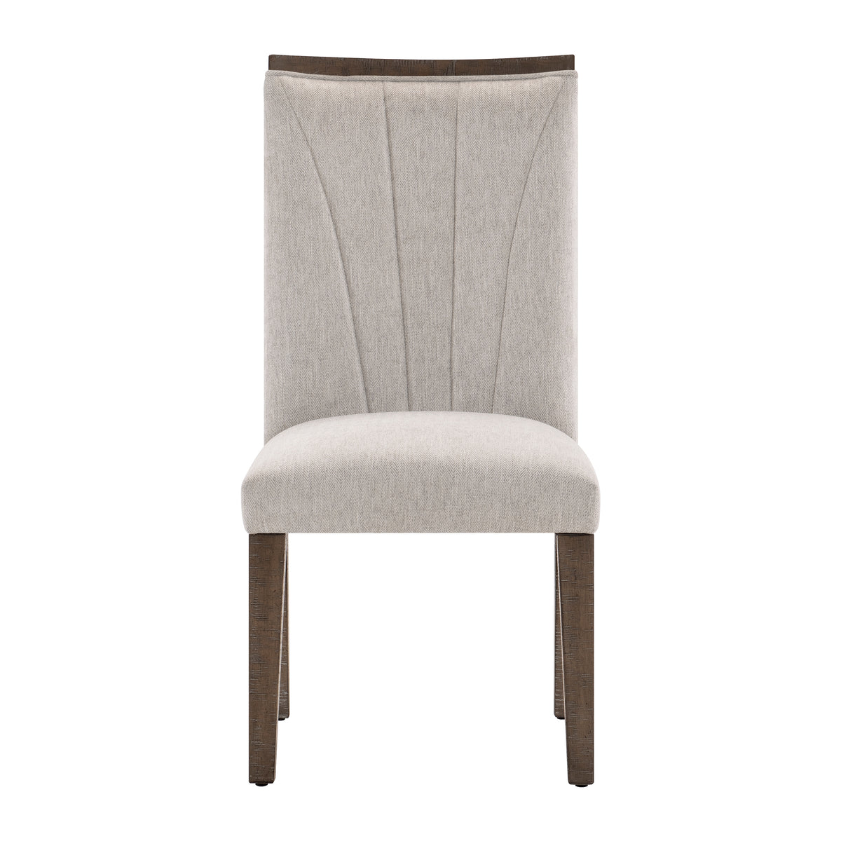 Contemporary Design Dining Side Chairs Set Of 2, Brown Finish Wooden Furniture Brown Dining Room Contemporary Side Chair Set Of 2 Wood