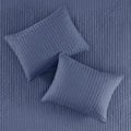 3 Piece Quilt Set Navy King Cal King King Navy Polyester