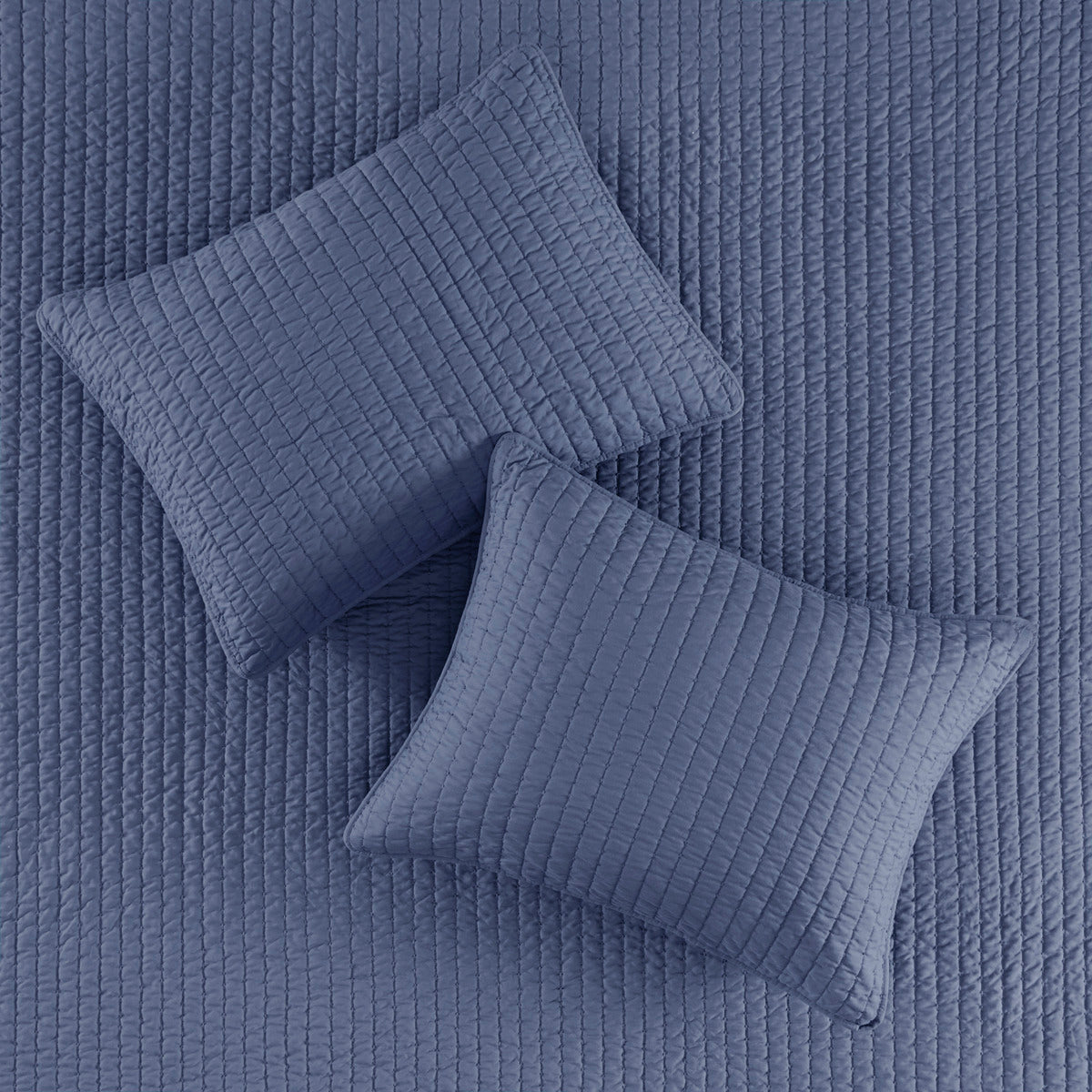 3 Piece Quilt Set Navy King Cal King King Navy Polyester