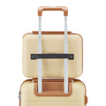 Luggage Sets 4 Piece 14 20 24 28 Pp Lightweight & Durable Expandable Suitcase Apricot Cream Polypropylene