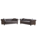 Fx 3 Seats 3 Seats Combo Sofa Modern Living Room Sofa With Solid Wood Frame And Wooden Feet, 4 Cushions, Apartment Sofa Furniture For Living Room, Living Room, Office Grey Wood Pine Foam Fabric 6 Seat