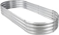 2 Pack Raised Garden Bed Outdoor For Flower 8Ftx4Ftx1Ft With Grey Grey Metal
