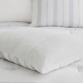 6 Piece Cotton Jacquard Oversized Comforter Set King Multicolor Polyester