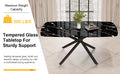 Large Modern Minimalist Rectangular Dining Table With 0.39 
