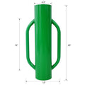 Iron Fence Post Driver, 37Lb Metal Fence Post Driver With Handle, Heavy Duty T Post Pounder Rammer For Installing Fence Post ,Green Green Steel