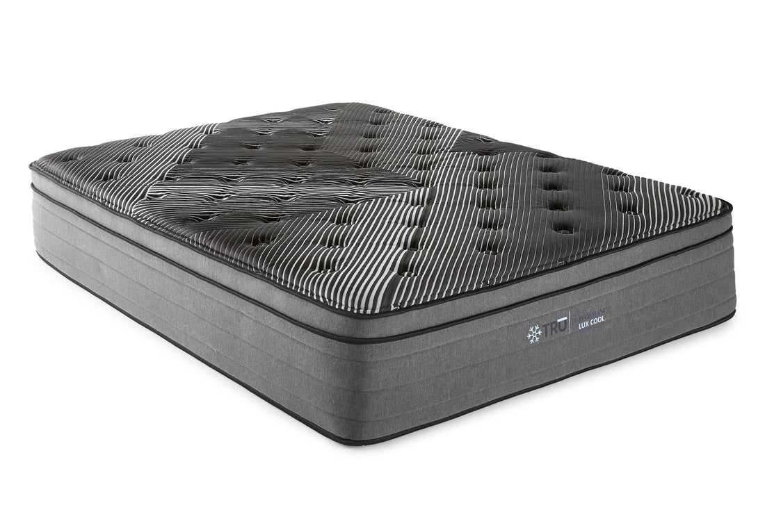15" Pure Ice Eurotop Ultra Plush Twin Xl Mattress Black Foam Spring Twin Xl
