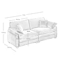 Family Sofa Set Deep Seat Sofa, Warm Sofa For Home Cinema And Living Room, One 2 Seater Sofa And One 3 Seater Sofa,Grey Corduroy Grey Corduroy 5 Seat