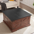 Farmhouse Coffee Table & End Table Barn Design Center Table Rustic Cocktail Table With Hinged Lift Top And End Table Oak Mdf