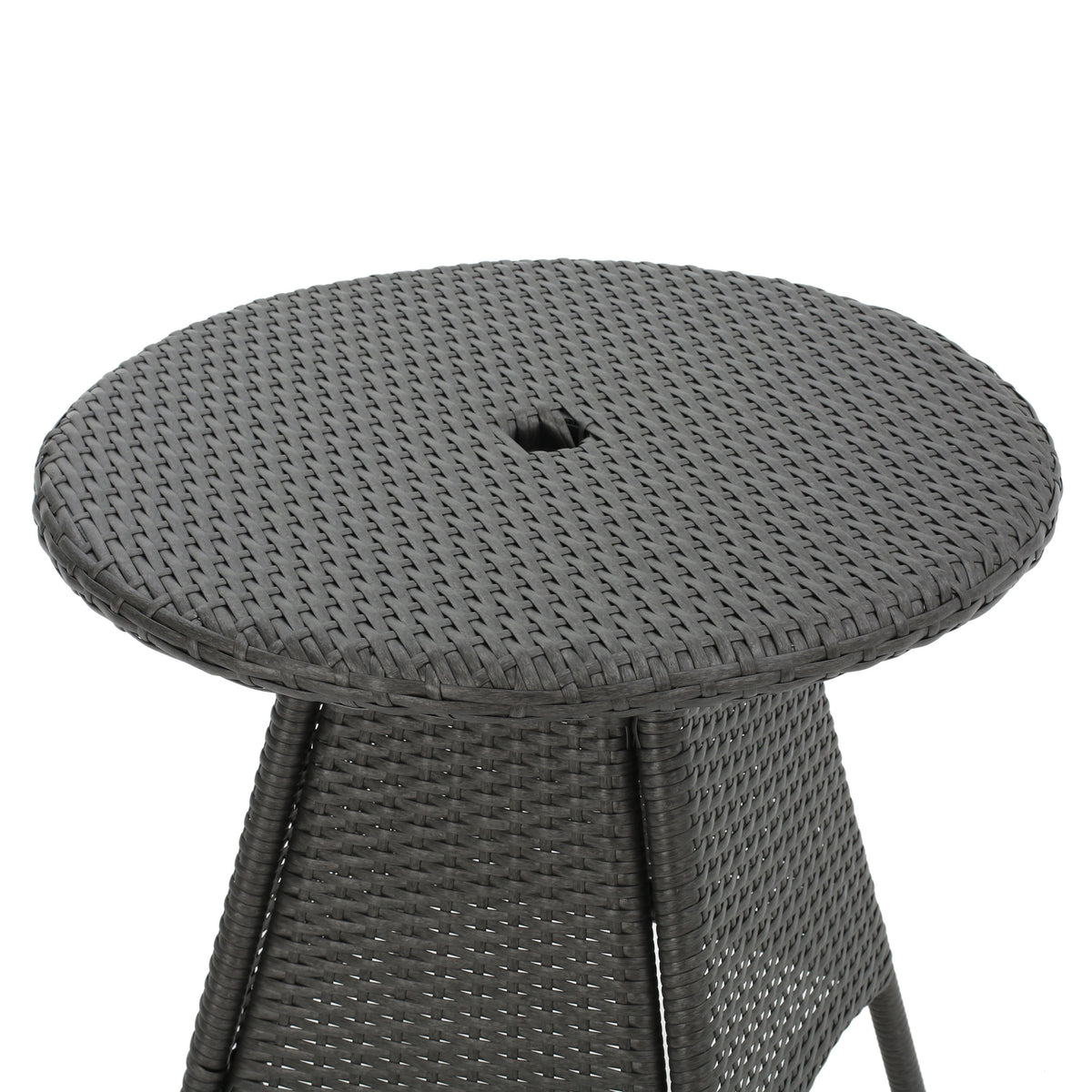 Corsica Rd Bistro Table Grey Rattan