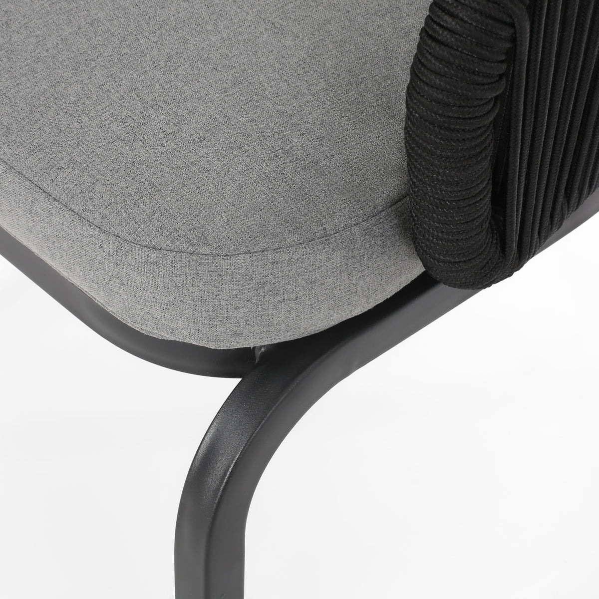 Candlewood Chair Black Woven Rope