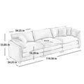 Modern Fabric Living Room Sofa Two Piece Set, Two 2 Seater Sofas With 8 Cushion Upholstery Large Deep Seat Recliner, Green Corduroy Fabric Green Corduroy 5 Seat