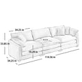 Modern Fabric Living Room Sofa 2 Piece Set, One 2 Seater Sofas, One 3 Seater Sofas Sofa With 8 Cushion Upholstery Large Deep Seat Recliner, Green Corduroy Fabric Green Corduroy 7 Seat