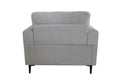 Light Grey Accent Chair With Metal Leg Light Grey Primary Living Space Wood Fabric