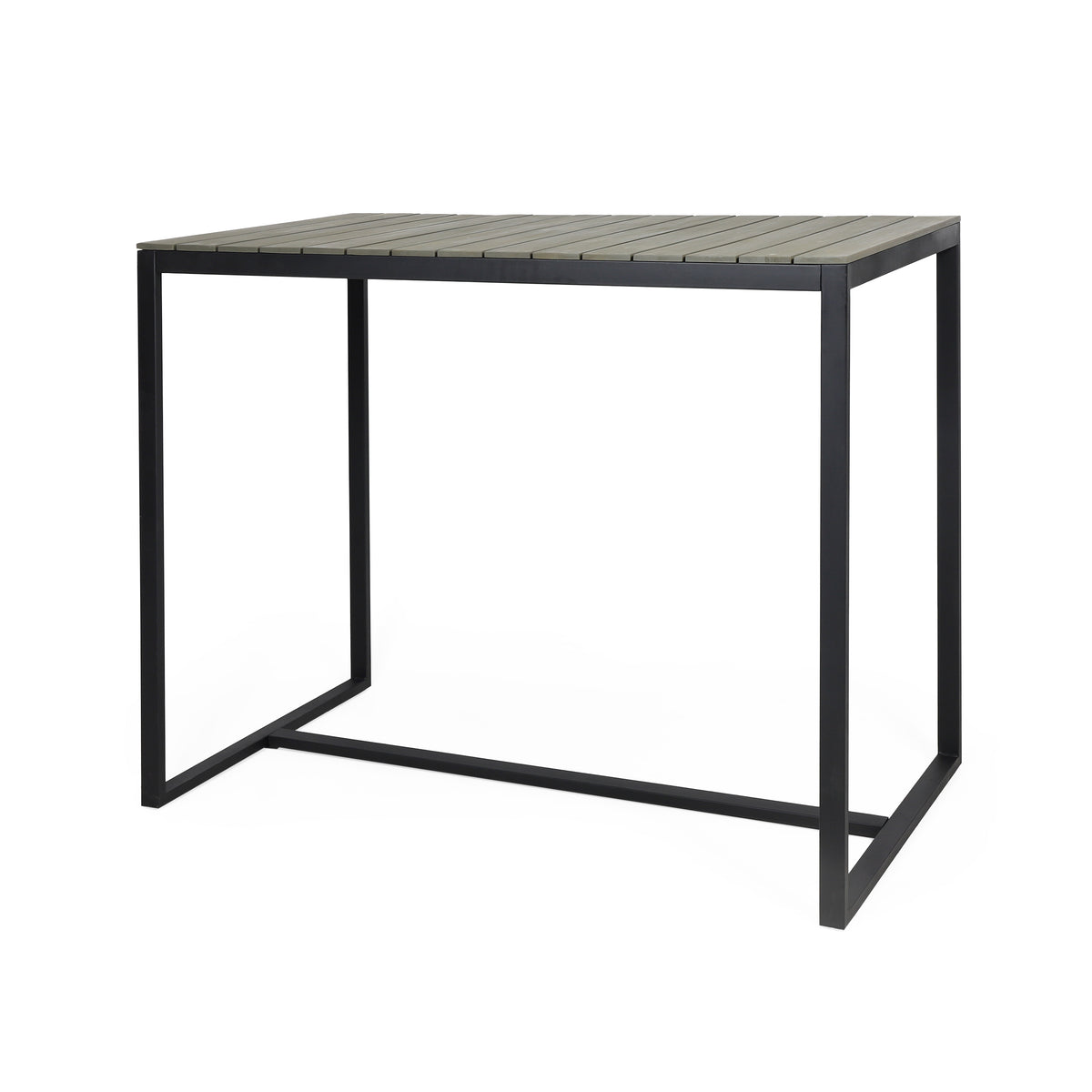 Ezra Bar Table Grey Black Acacia Wood