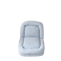 Triple Fold Down Sofa Bed,Blue Blue Metal Cotton Metal