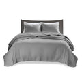 2 Piece Quilt Set Grey Twin Twin Xl Twin Grey Cotton