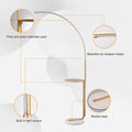 12W Led Floor Lamp, Standing Lamp Tall Industrial Floor Lamp Reading For Bedroom, Office ,Gold Color Gold American Design,Contemporary,Modern,Victorian Metal