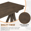 48 Inch Rustic Vintage Console Tablefarmhouse Style Entryway Table With Open Shelf And Sturdy Construction For Entryway And Living Room Walnut Walnut Distressed Finish Primary Living Space Antique,Rustic,Vintage Open Storage Console Tables Brushed