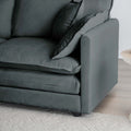 Modular Sectional Sofa For Living Room,U Shaped Couch 5 Seater Convertible Sectional Couch With 1 Ottoman ,Gray Chenille Gray Chenille 4 Seat