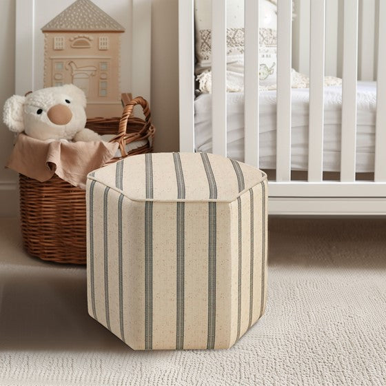 Ellen Accent Ottoman Natural Solid Wood