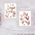 2 Piece Vignette Meadow Flora Botanicals I & Ii Framed Wall Art For Living Room, Abstract Wall Art Print For Home Decor, Bedroom Wall Art By Bluebird Multicolor Wood Paper