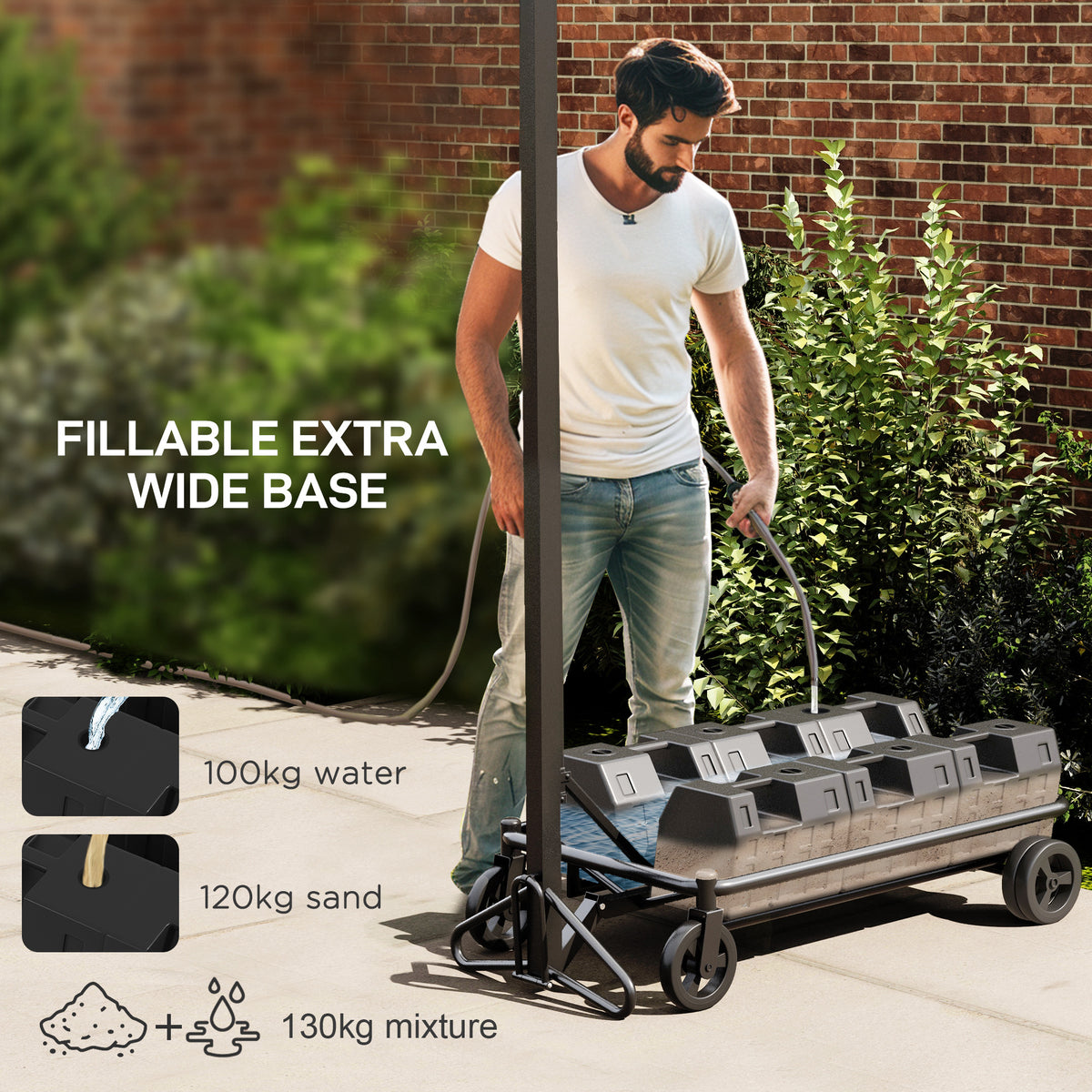 Soozier Portable Basketball Hoop, Fully Foldable Basketball Goal, 4.3 10.2Ft Height Adjustable Basketball System With 4 Wheels And Extra Wide Base For Teenagers, Youth & Adults Black Steel