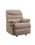 Arcadia Light Brown Microfiber Motion Recliner Light Brown Microfiber