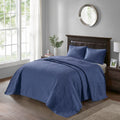 Reversible Quilt Set Navy Twin Twin Xl Navy Cotton