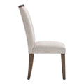 Contemporary Design Dining Side Chairs Set Of 2, Brown Finish Wooden Furniture Brown Dining Room Contemporary Side Chair Set Of 2 Wood