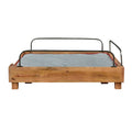 Pet Bed Blue Wood