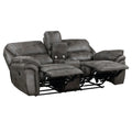 Plush Modern Living Room Sofa Set 2Pc Reclining Sofa And Loveseat Gray Microfiber Upholstery Solid Wood Frame Furniture Gray Microfiber Wood Primary Living Space Modern Plywood,Solid Wood 5 Seat