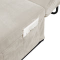 Modern Corduroy Sofa Bed,Couch Chair,Sleeper Bed,Small Lounge Sofa W Reclining Backrest,Furniture For Living Room,Bedroom,4 In 1 Convertible Sleeper Sofa Bed, White White Corduroy 1 Seat
