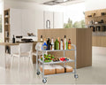 3 Tier Stainless Steel Cart, Serving Cart With Wheels, Restaurant, Household, Service Trolley, 360 Rotation Storage Cart With Locking Wheels 37.4 * 19.2 * 36.6'' L*W*H Rolling Kitchen Food Cart White Silver Stainless Steel
