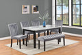 2Pc Casual Upholstered Velvet Upholstery Chair Channel Tufted Back Wooden Dining Room Furniture Gray Black Black,Gray Dining Room Contemporary,Modern Accent Chairs Tufted Back Set Of 2 Wood