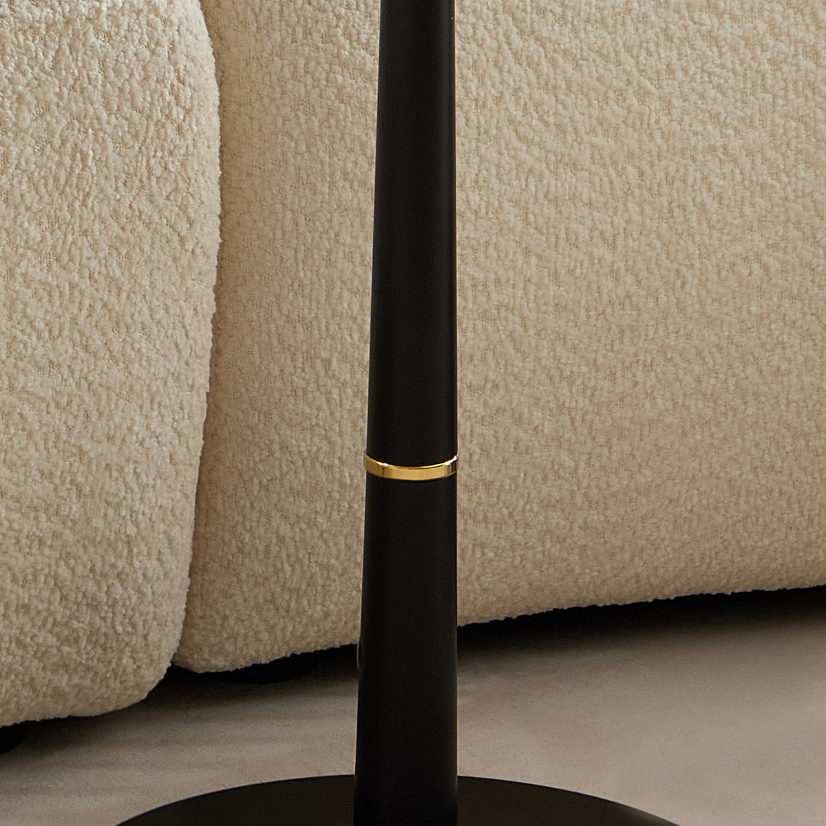 Mdf With Metal Feet, Square, Located In Living Space And Lounge Area, Coffee Table, Computer Desk, Black, 15.74"D X23.77"H Black Gold Primary Living Space Casual,Chinese Freestanding Coffee & End
