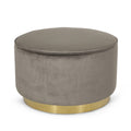 Swivel Ottoman Grey Altay Velvet