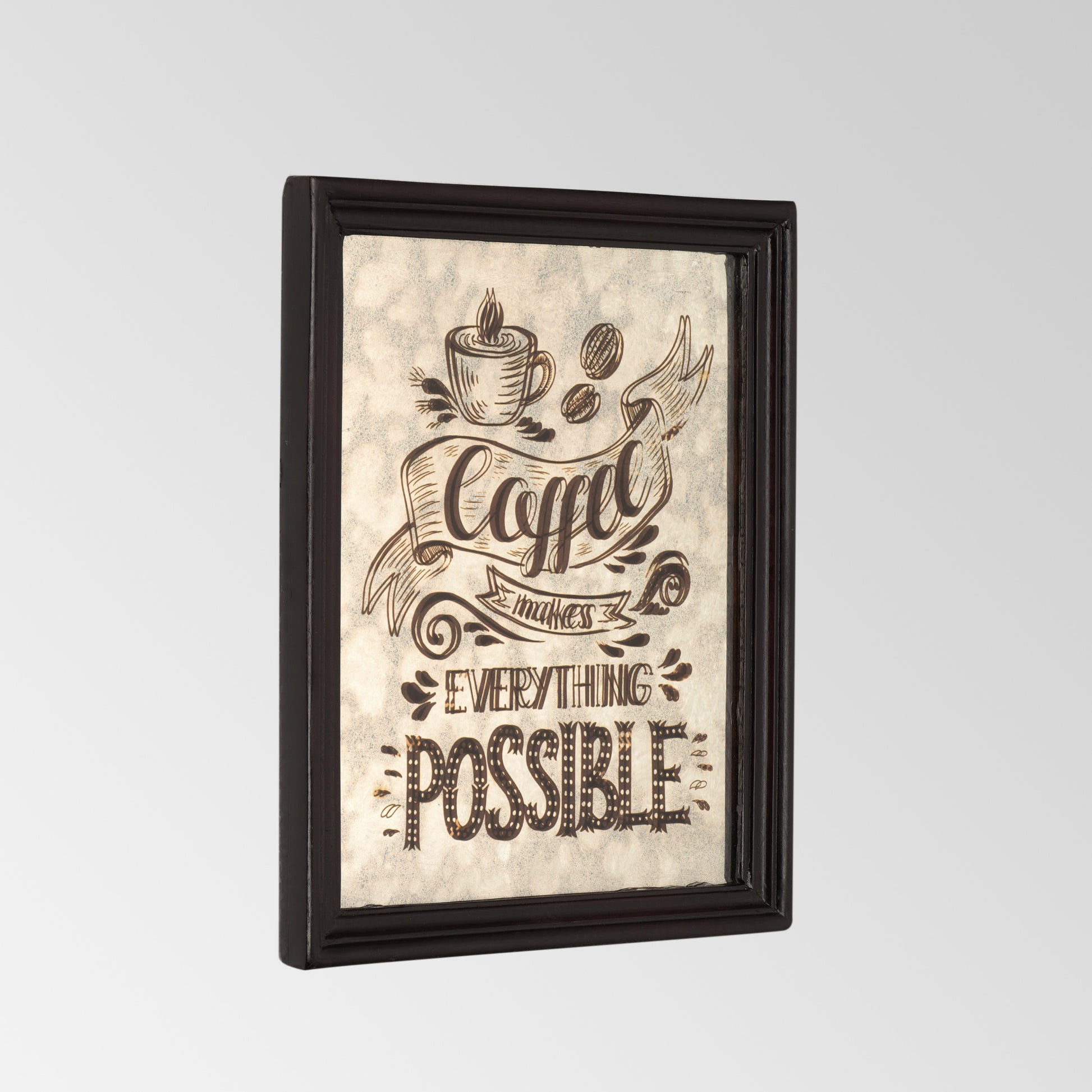 Coffee Transfer Wall D Cor Posisible Wood Wood