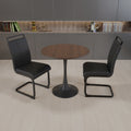 Walnut Circular Dining Table, 31.5 