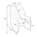 2409 Beige Rocking Chair Balcony Leisure Comfortable Seat For Elderly Children Adult Lunch Chair Beige Polyester Blend