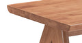 Natural Accent Table Natural Primary Living Space Rectangular Rubber Wood