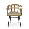 Randy Chair Brown Beige Particle Board